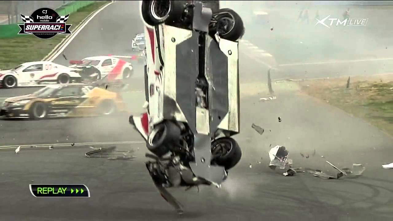 CRASH OF THE WEEK: Korean ‘SUPERRACE’ driver goes end for end