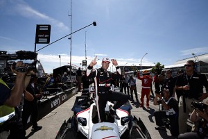 11-14 June, 2015, Toronto, Ontario, Canada
Verizon P1 pole award winner Will Power celebrates
©2015, Michael L. Levitt
LAT Photo USA