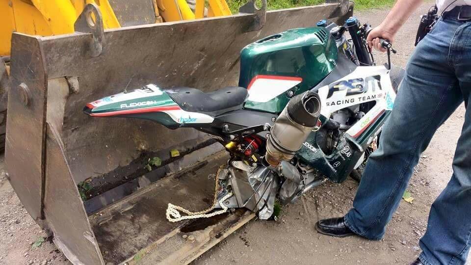 CRASH OF THE WEEK: Rider exits stage left at over 220km/h!