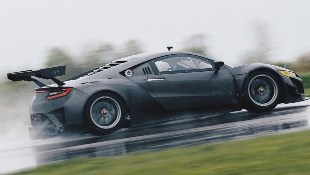 Honda’s Acura NSX GT3 breaks cover testing in the USA