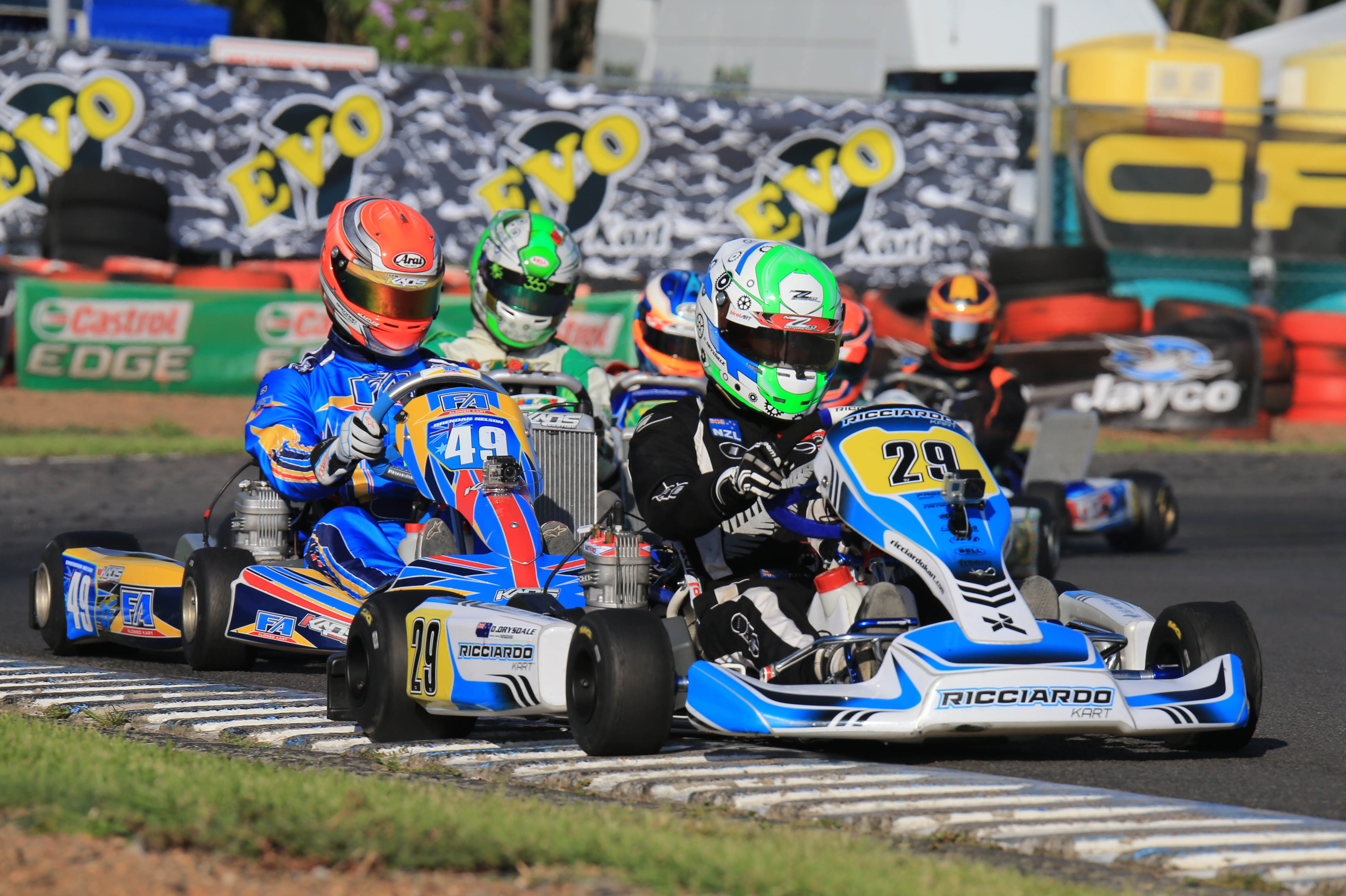 Heat adds to the challenge for Kiwi karters in Australia
