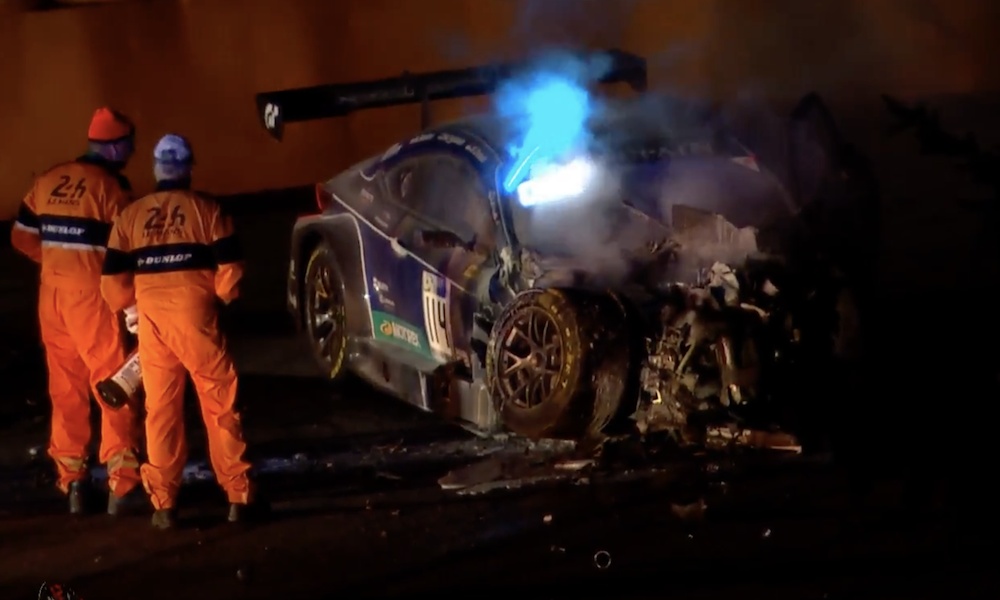 Spa 24: Crashes for Ortelli, Krebs bring out Red Flag during night stint